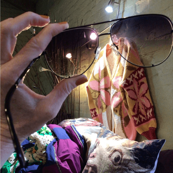 NEW! Rare QUAY high Key Cocoa fade Aviator Sunglasses ^read! main image 7